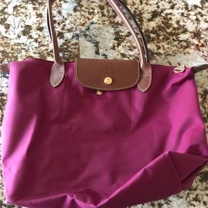 Purple medium Longchamp bag